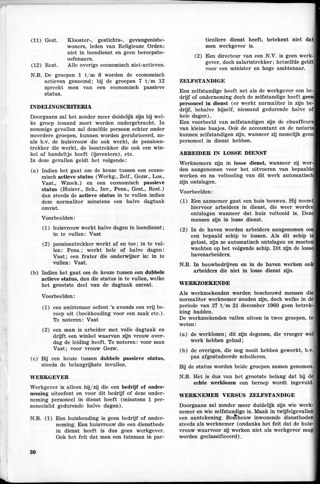 VOLKSTELLING 1960. Curaҫao, Bonaire, St.Maarten, St. Eustatius en Saba - Page 30