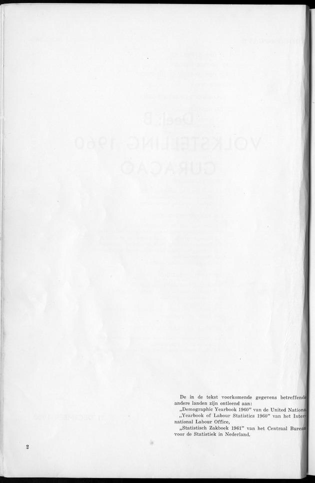 VOLKSTELLING 1960. Curaҫao, Bonaire, St.Maarten, St. Eustatius en Saba - Page 2