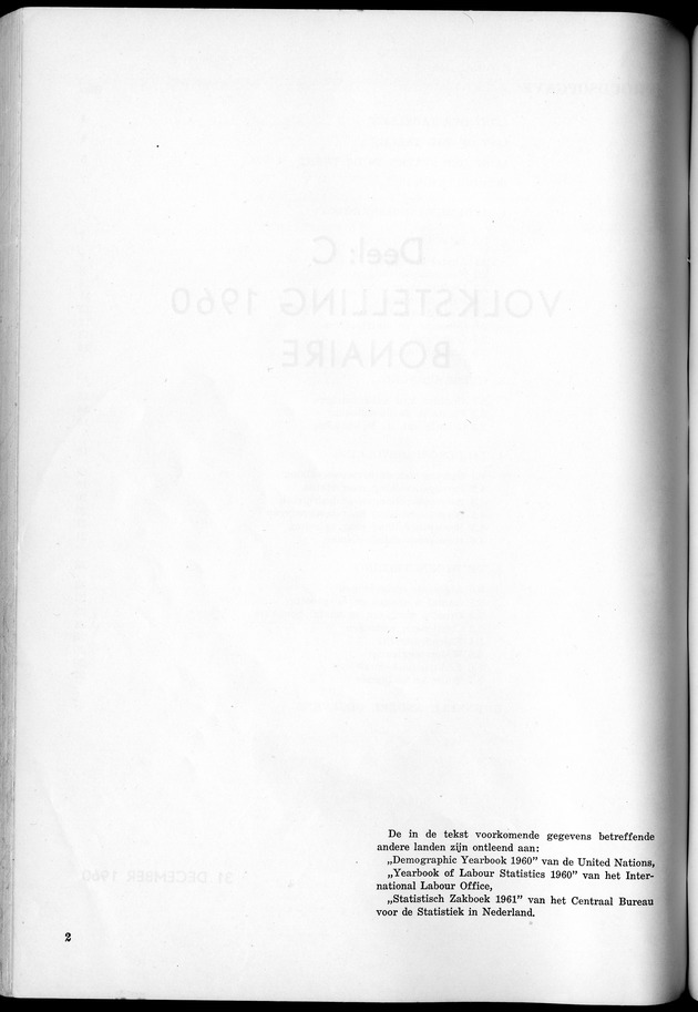 VOLKSTELLING 1960. Curaҫao, Bonaire, St.Maarten, St. Eustatius en Saba - Page 2