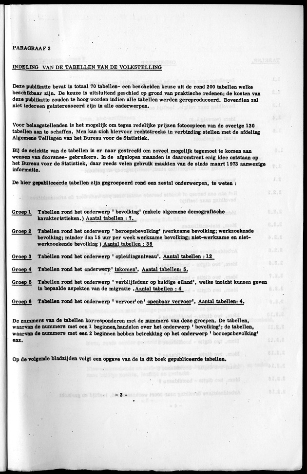 Deel A1 De uitkomsten van de Volkstelling & Handleiding voor het raadplegen van de tabellen - Page 3