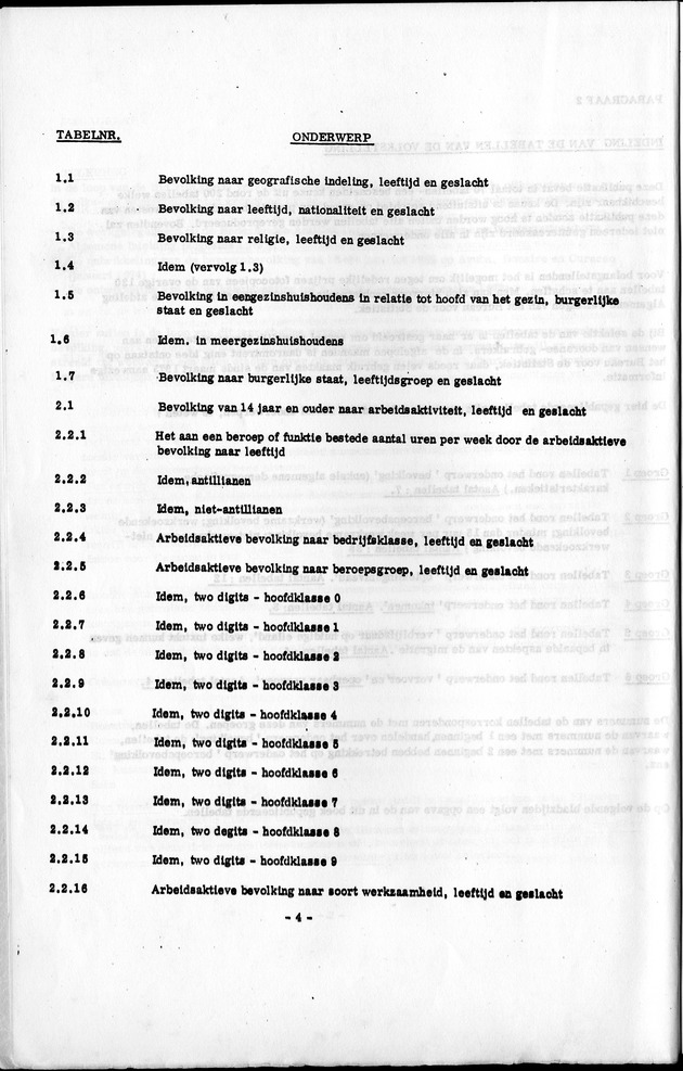 Deel A1 De uitkomsten van de Volkstelling & Handleiding voor het raadplegen van de tabellen - Page 4