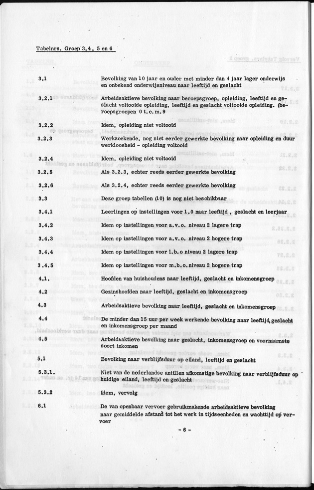 Deel A1 De uitkomsten van de Volkstelling & Handleiding voor het raadplegen van de tabellen - Page 6