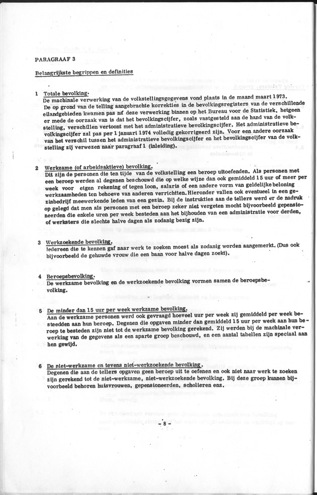 Deel A1 De uitkomsten van de Volkstelling & Handleiding voor het raadplegen van de tabellen - Page 8