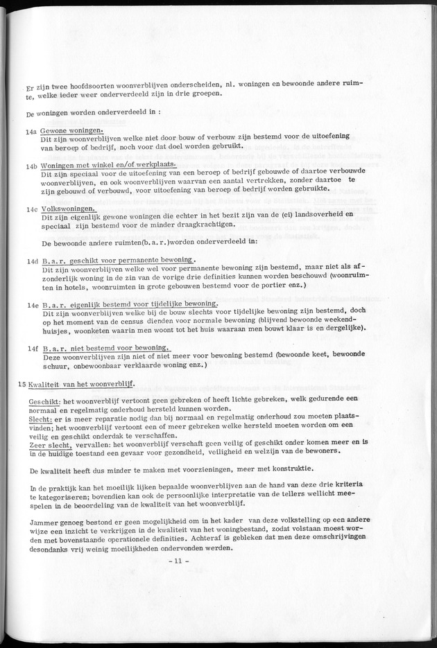 Deel A1 De uitkomsten van de Volkstelling & Handleiding voor het raadplegen van de tabellen - Page 11