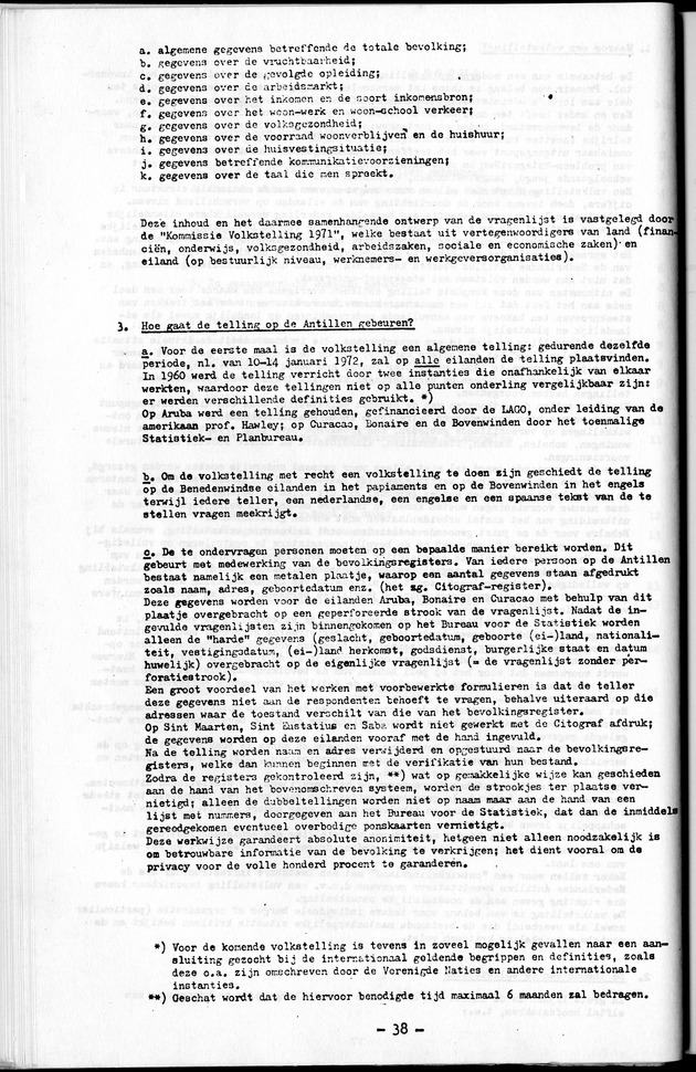 Deel A1 De uitkomsten van de Volkstelling & Handleiding voor het raadplegen van de tabellen - Page 38