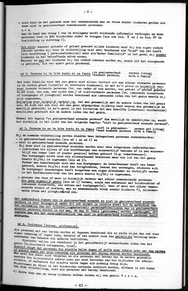 Deel A1 De uitkomsten van de Volkstelling & Handleiding voor het raadplegen van de tabellen - Page 43
