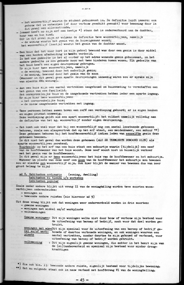 Deel A1 De uitkomsten van de Volkstelling & Handleiding voor het raadplegen van de tabellen - Page 45