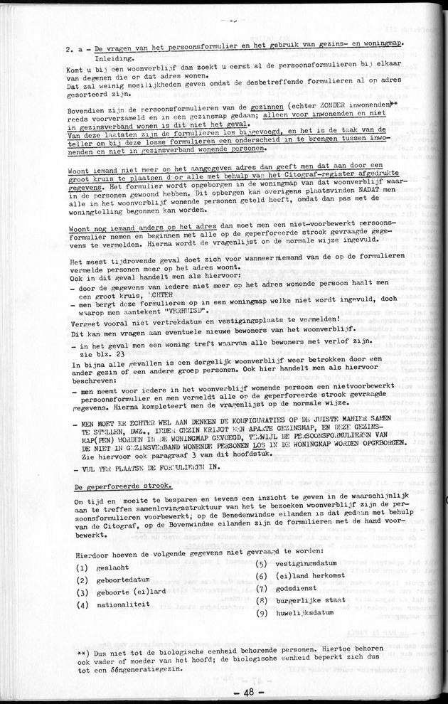 Deel A1 De uitkomsten van de Volkstelling & Handleiding voor het raadplegen van de tabellen - Page 48