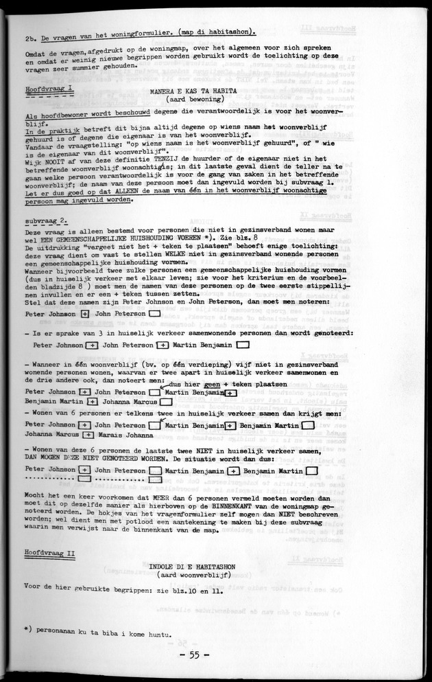 Deel A1 De uitkomsten van de Volkstelling & Handleiding voor het raadplegen van de tabellen - Page 55
