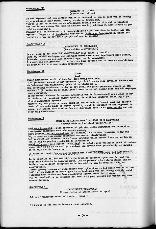 Deel A1 De uitkomsten van de Volkstelling & Handleiding voor het raadplegen van de tabellen - Page 56