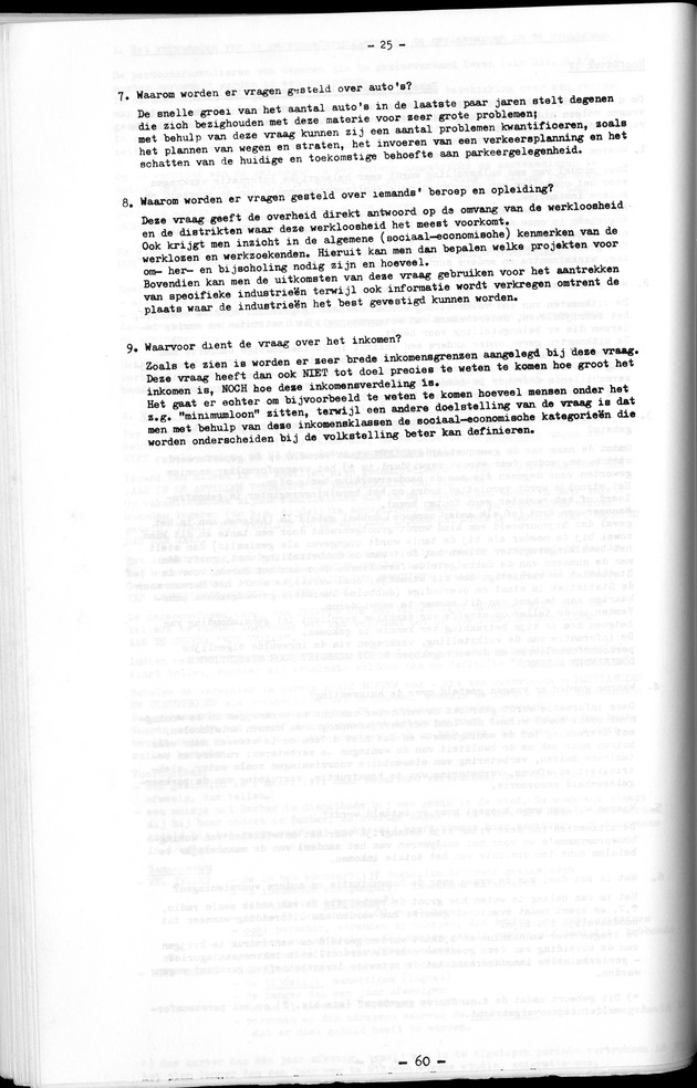 Deel A1 De uitkomsten van de Volkstelling & Handleiding voor het raadplegen van de tabellen - Page 60