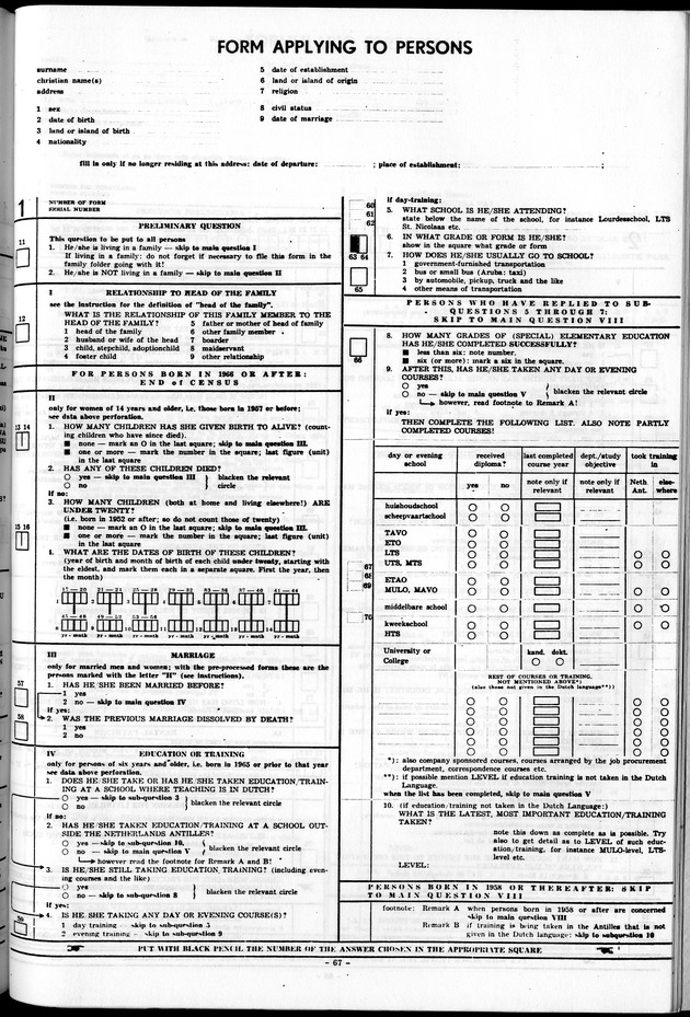 Deel A1 De uitkomsten van de Volkstelling & Handleiding voor het raadplegen van de tabellen - Page 67