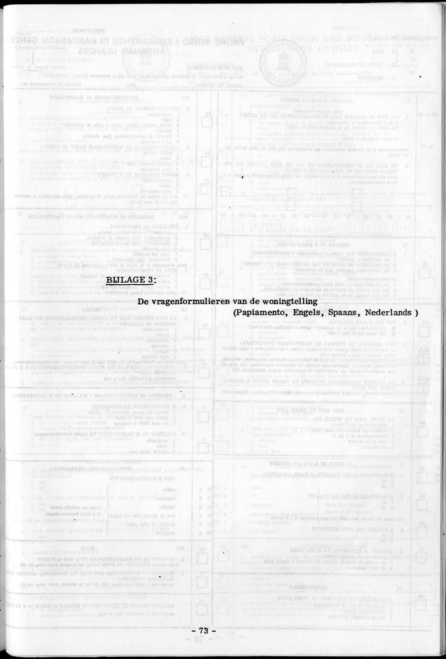 Deel A1 De uitkomsten van de Volkstelling & Handleiding voor het raadplegen van de tabellen - Page 73