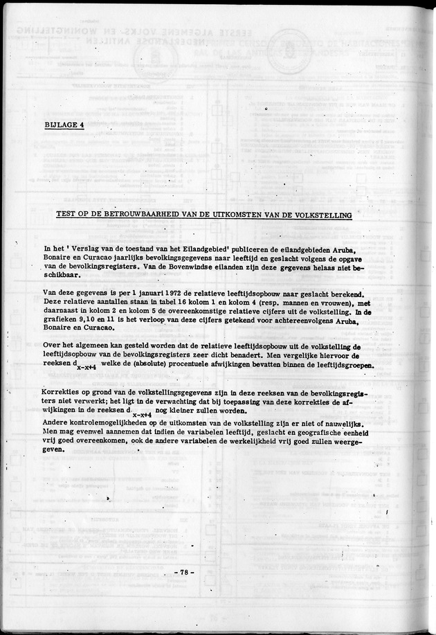 Deel A1 De uitkomsten van de Volkstelling & Handleiding voor het raadplegen van de tabellen - Page 78