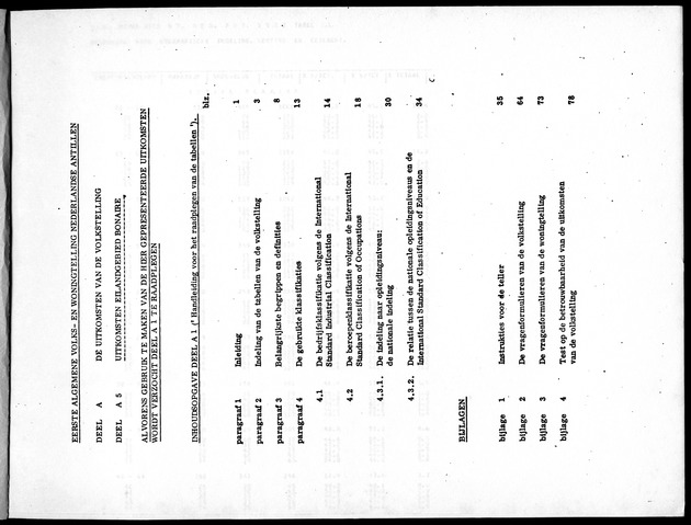 Deel A5 De uitkomsten van de Volkstelling; Uitkomsten eilandgebied Bonaire - Page 1