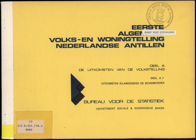 Deel A7 Uitkomsten Eilandgebied de Bovenwinden - Front Cover