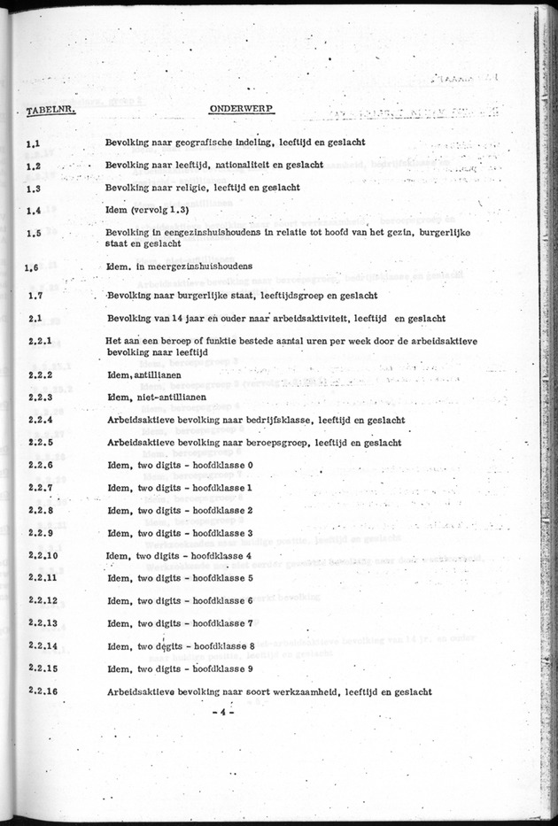 Deel B1 De uitkomsten van de Woningtelling; Handleiding voor het raadplegen van de tabellen - Page 4