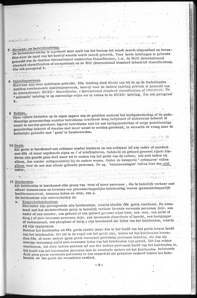 Deel B1 De uitkomsten van de Woningtelling; Handleiding voor het raadplegen van de tabellen - Page 9