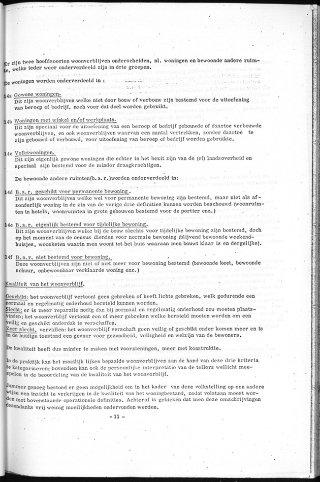 Deel B1 De uitkomsten van de Woningtelling; Handleiding voor het raadplegen van de tabellen - Page 11
