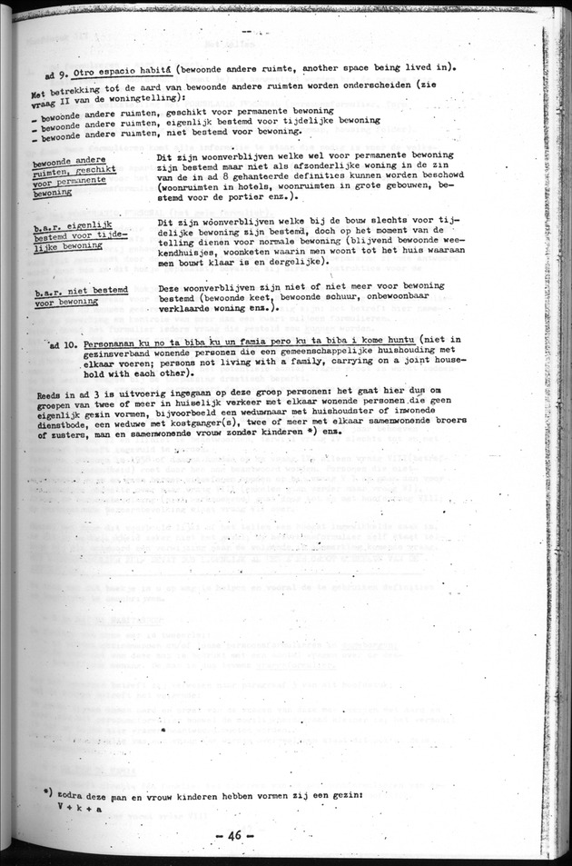 Deel B1 De uitkomsten van de Woningtelling; Handleiding voor het raadplegen van de tabellen - Page 46