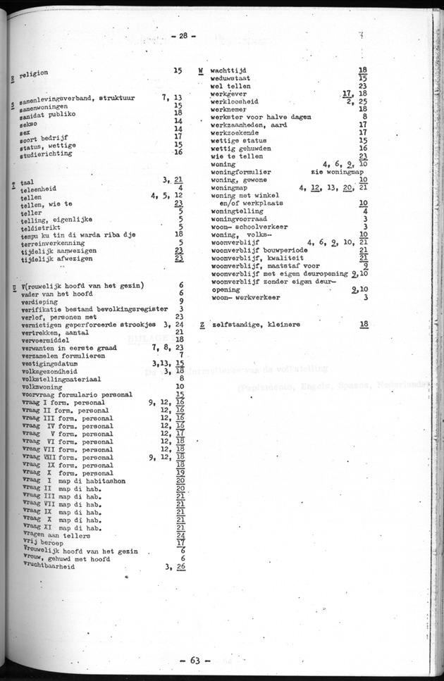 Deel B1 De uitkomsten van de Woningtelling; Handleiding voor het raadplegen van de tabellen - Page 63