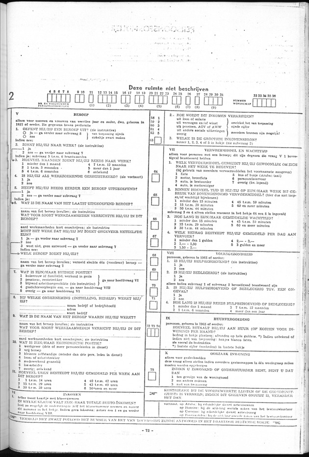 Deel B1 De uitkomsten van de Woningtelling; Handleiding voor het raadplegen van de tabellen - Page 72