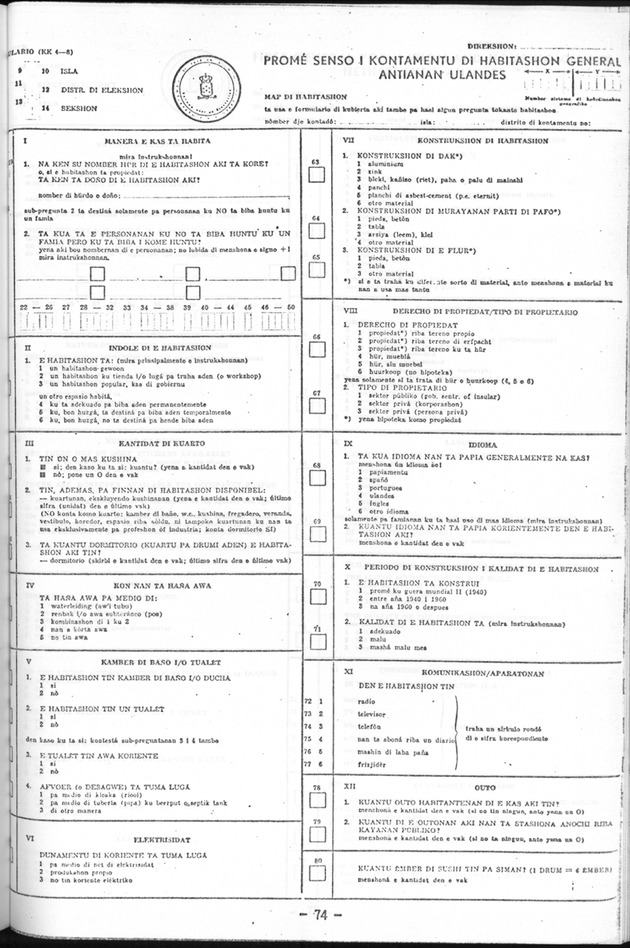 Deel B1 De uitkomsten van de Woningtelling; Handleiding voor het raadplegen van de tabellen - Page 74
