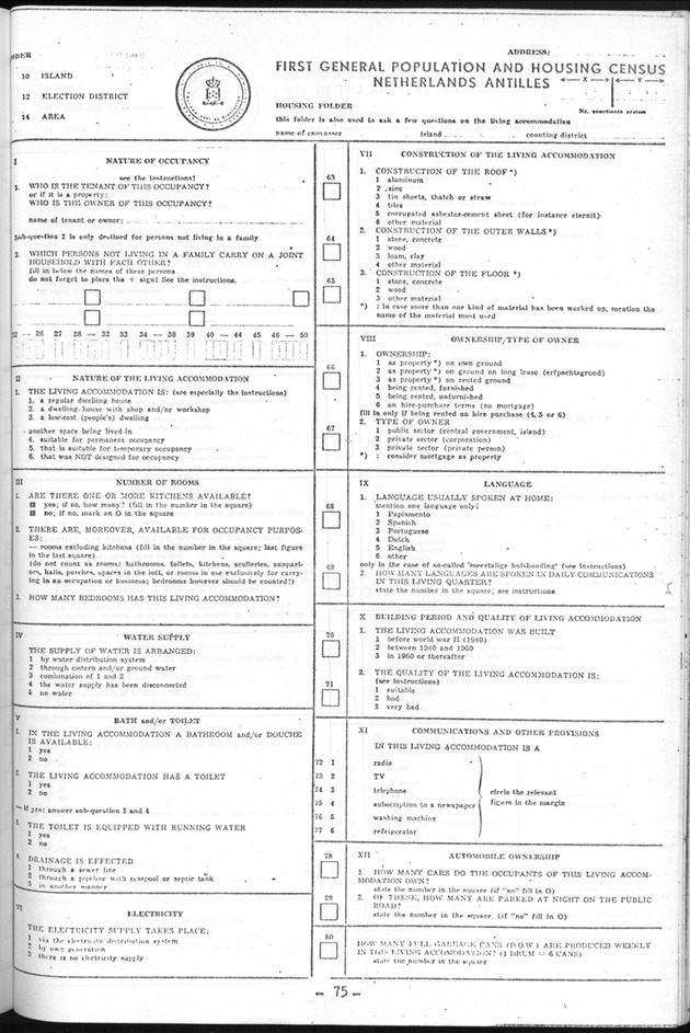 Deel B1 De uitkomsten van de Woningtelling; Handleiding voor het raadplegen van de tabellen - Page 75