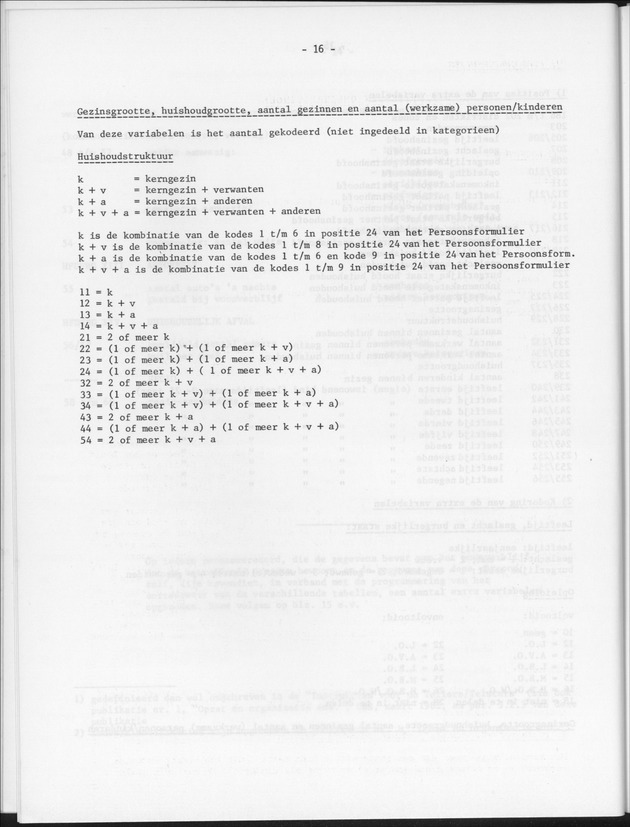 Publikatie nr 2 Aanzet tot een kader voor analyse van de censusgegevens - Page 16