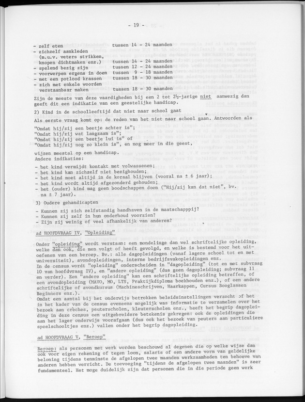 Publikatie nr 2 Aanzet tot een kader voor analyse van de censusgegevens - Page 19