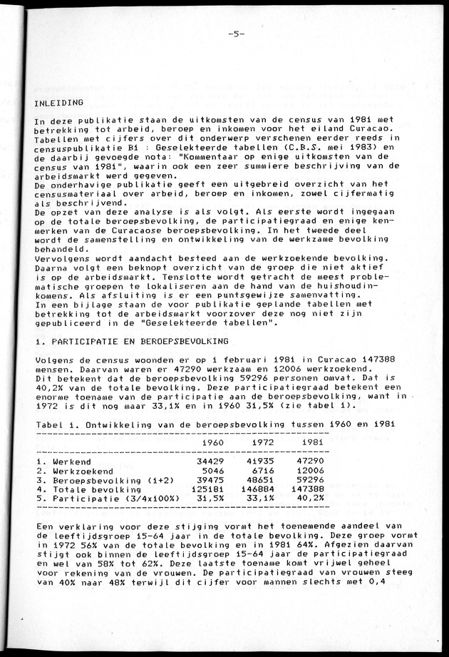 Censuspublikatie B.2 Ekonomische en sociaal-ekonomische karakteristieken van de Bonairiaanse bevolking - Page 5