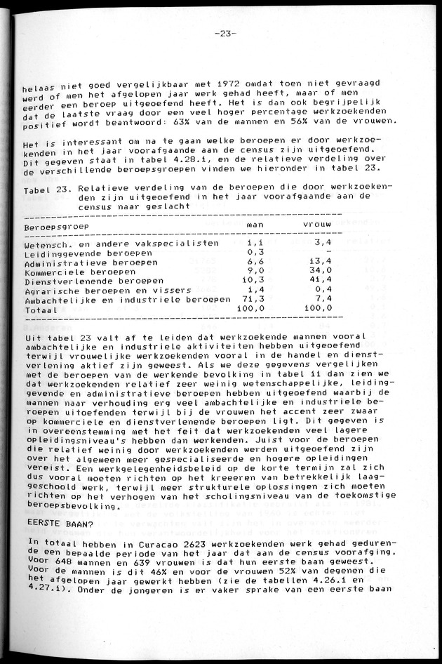 Censuspublikatie B.2 Ekonomische en sociaal-ekonomische karakteristieken van de Bonairiaanse bevolking - Page 23