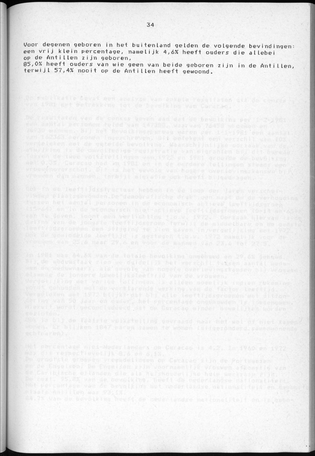 Censuspublikatie B.3 Enige kenmerken van de bevolking van Curacao - Page 34