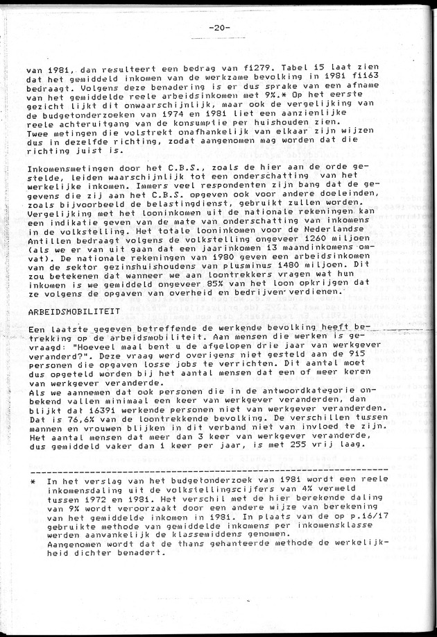 Censuspublikatie B.4 Ekonomische en sociaal-ekonomische karakteristieken van de Arubaanse bevolking - Page 20