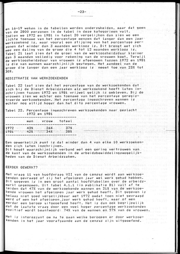 Censuspublikatie B.4 Ekonomische en sociaal-ekonomische karakteristieken van de Arubaanse bevolking - Page 23