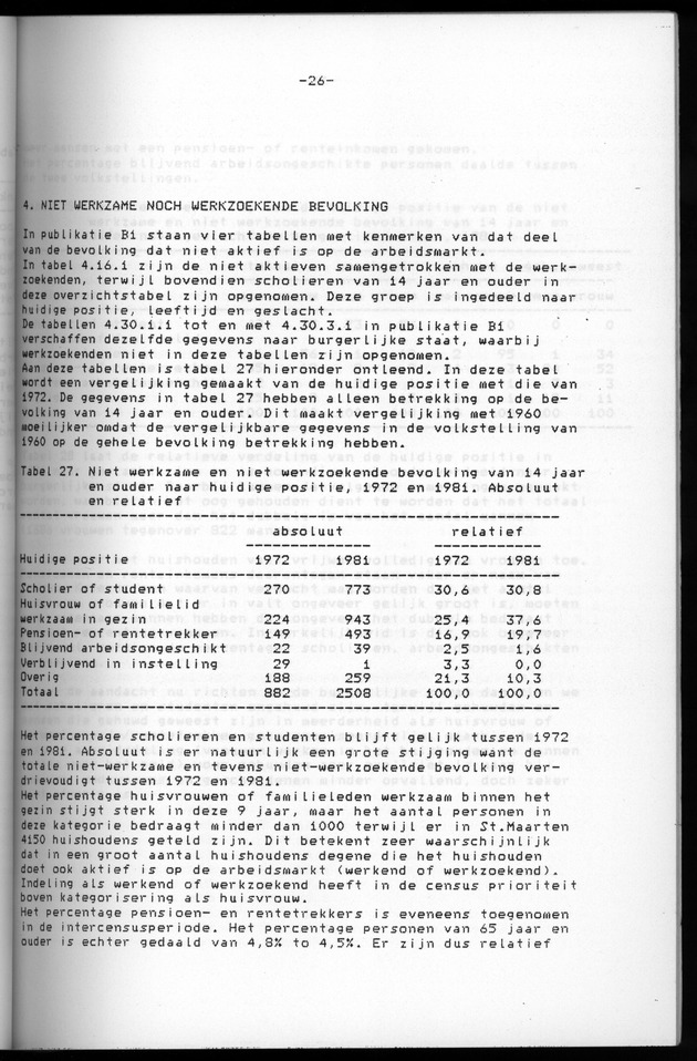 Censuspublikatie B.6 Ekonomische en sociaal-ekonomische karakteristieken van de bevolking van St.Maarten - Page 26