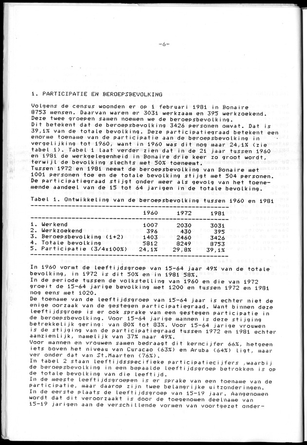 Censuspublikatie B.8 Ekonomische en sociaal-ekonomische karakteristieken van de Bonairiaanse bevolking - Page 6