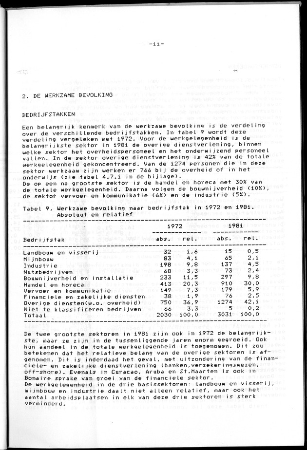 Censuspublikatie B.8 Ekonomische en sociaal-ekonomische karakteristieken van de Bonairiaanse bevolking - Page 11