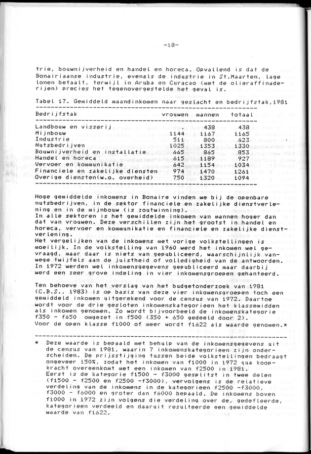Censuspublikatie B.8 Ekonomische en sociaal-ekonomische karakteristieken van de Bonairiaanse bevolking - Page 18