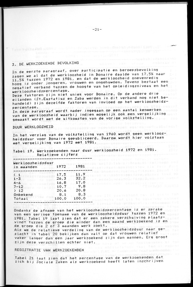Censuspublikatie B.8 Ekonomische en sociaal-ekonomische karakteristieken van de Bonairiaanse bevolking - Page 21