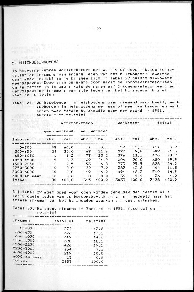 Censuspublikatie B.8 Ekonomische en sociaal-ekonomische karakteristieken van de Bonairiaanse bevolking - Page 29