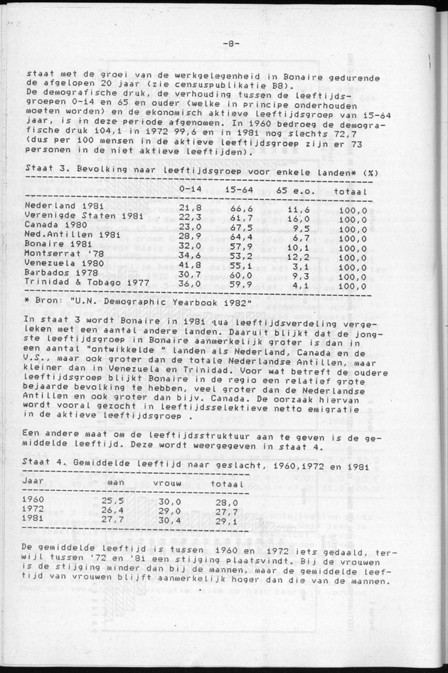 Censuspublikatie B.9 Enige kenmerken van de bevolking van Bonaire - Page 8