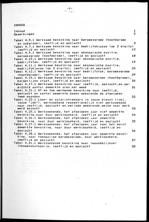 Censuspublikatie B.10 Ekonomische en sociaal-ekonomische karakteristieken van de bevolking van de Nederlandse Antillen - Page 1
