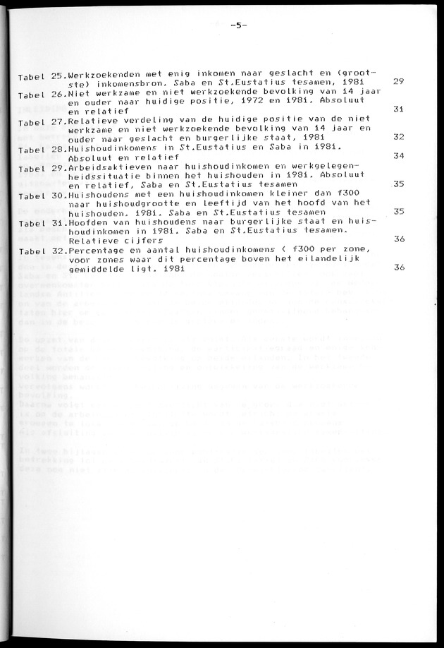 Censuspublikatie B.12 Ekonomische en sociaal-ekonomische karakteristieken van de bevolkingen van Saba en St.Eustatius - Page 5