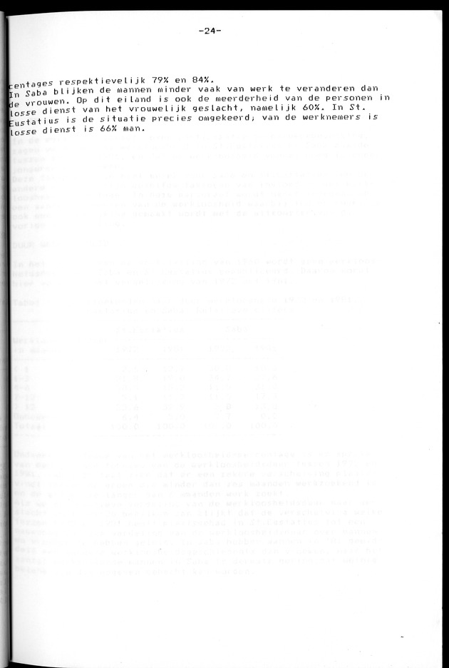 Censuspublikatie B.12 Ekonomische en sociaal-ekonomische karakteristieken van de bevolkingen van Saba en St.Eustatius - Page 24