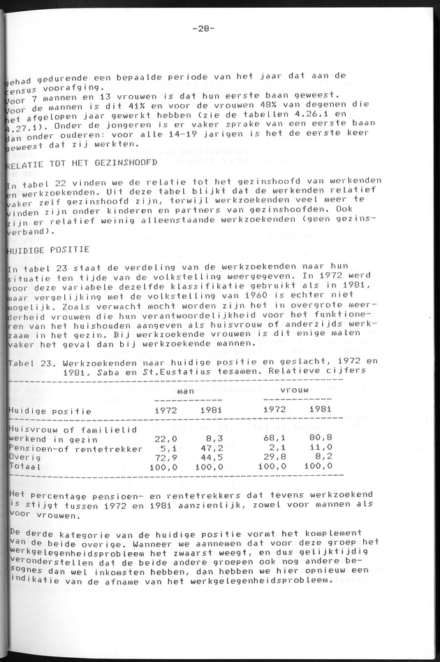 Censuspublikatie B.12 Ekonomische en sociaal-ekonomische karakteristieken van de bevolkingen van Saba en St.Eustatius - Page 28