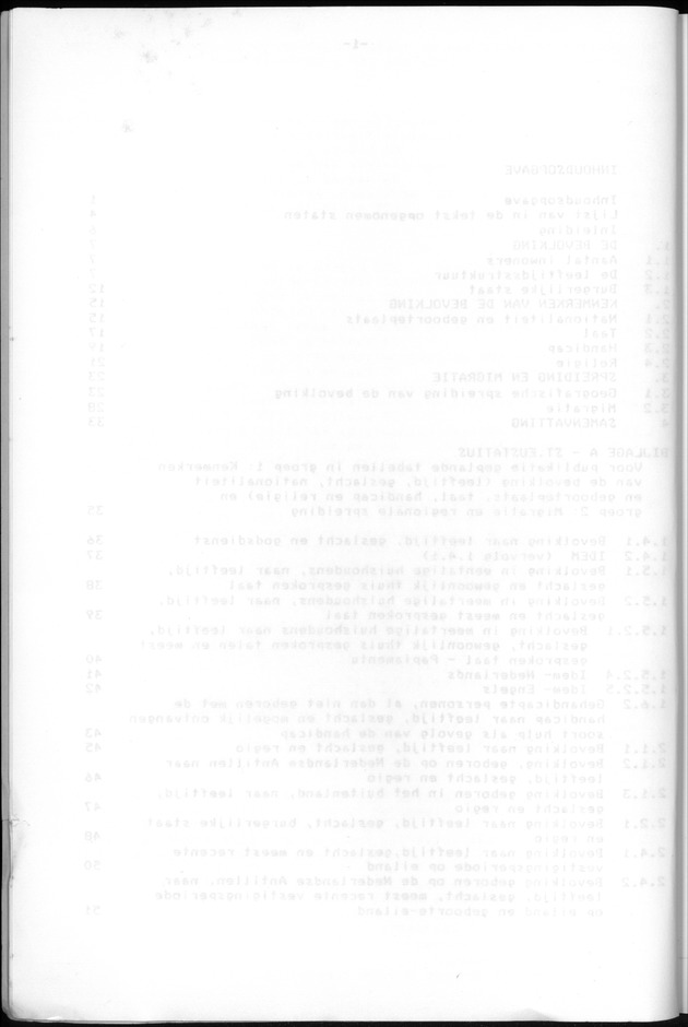 Censuspublikatie B.13 Enige kenmerken van de bevolkingen van St.Eustatius en Saba - Blank Page