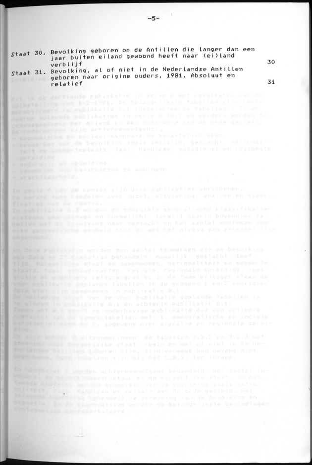 Censuspublikatie B.13 Enige kenmerken van de bevolkingen van St.Eustatius en Saba - Page 5