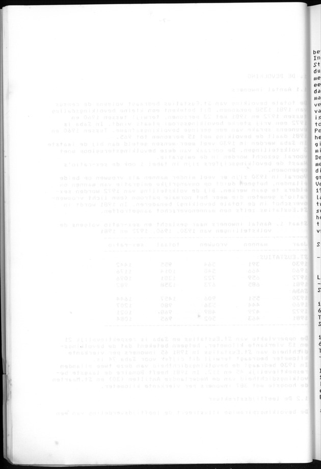 Censuspublikatie B.13 Enige kenmerken van de bevolkingen van St.Eustatius en Saba - Blank Page