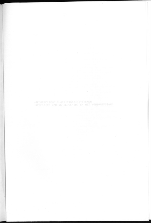 Geografische klassifikatiesystemen, spreiding van de bevolking en het woningsbestand - Blank Page